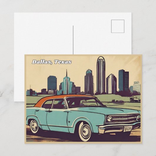 Dallas, Texas Briefkaart (Voorkant / Achterkant)
