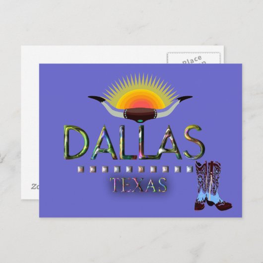 Dallas, Texas Briefkaart (Voorkant / Achterkant)