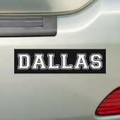 Dallas Texas Bumpersticker (Op auto)