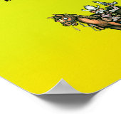 Dallas Texas Cartoon Map Poster (Hoek)