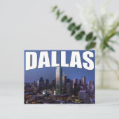 Dallas Texas City Skyline in het Briefkaart van de (Staand voorkant)