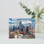 Dallas Texas City Skyline Travel Photo Briefkaart (Staand voorkant)