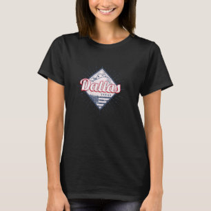 Dallas Texas City Verenigde Staten Vintage Verenig T-shirt