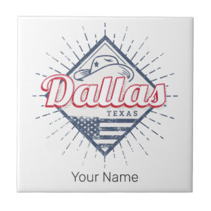 Dallas Texas City Verenigde Staten Vintage Verenig Tegeltje