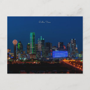 Dallas, Texas cityscape-foto, Briefkaart