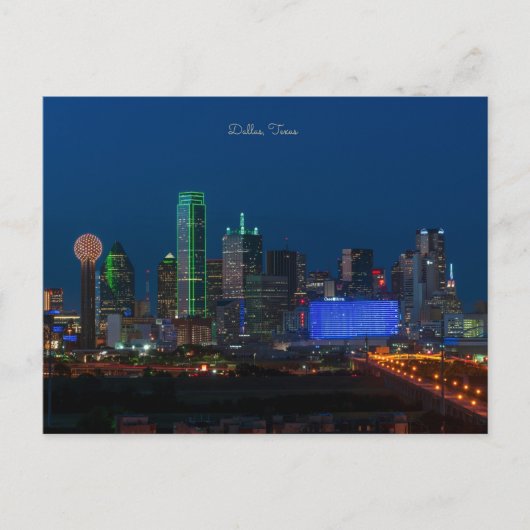 Dallas, Texas cityscape-foto, Briefkaart (Voorkant)