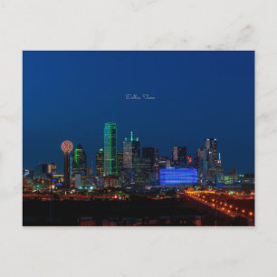 Dallas, Texas cityscape-foto, Briefkaart