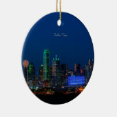Dallas, Texas cityscape-foto, Keramisch Ornament (Rechts)