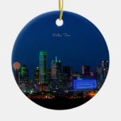 Dallas, Texas cityscape-foto, Keramisch Ornament (Voorkant)
