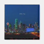 Dallas, Texas cityscape-foto, Magneet (Voorkant)