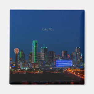 Dallas, Texas cityscape-foto, Magneet