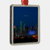 Dallas, Texas cityscape-foto, Metal Ornament (Rechts)