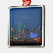 Dallas, Texas cityscape-foto, Metal Ornament (Links)