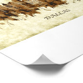 Dallas Texas Cityscape Poster (Hoek)