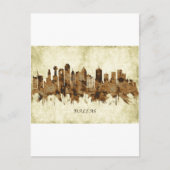 Dallas Texas Cityscape Uitnodiging Briefkaart (Voorkant)