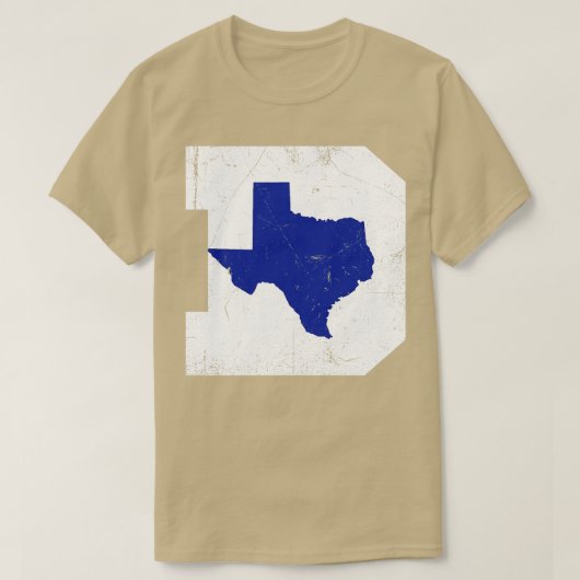 Dallas Texas D Basketbal Groen T-shirt (Design voorkant)