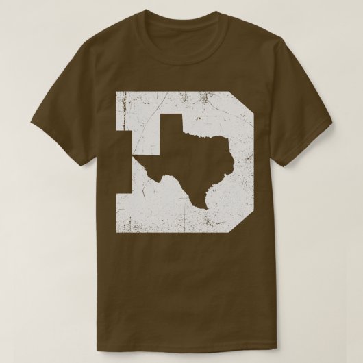 Dallas Texas D Navy T-shirt (Design voorkant)