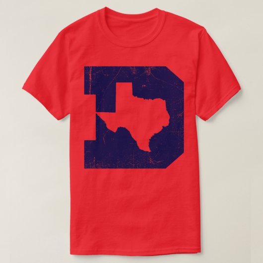 Dallas Texas D White T-shirt (Design voorkant)