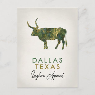 Dallas Texas Dark Marble Briefkaart