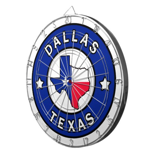 Dallas Texas Dartbord (Voorkant Rechts)