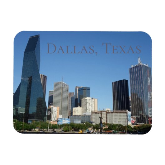 Dallas Texas Designer Magnet Magneet (Horizontaal)