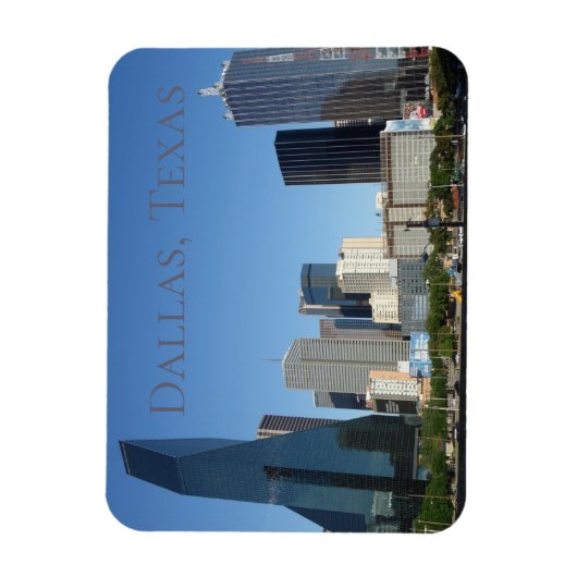 Dallas Texas Designer Magnet Magneet (Verticaal)