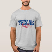 Dallas Texas Dual Font T-shirt (Voorkant)