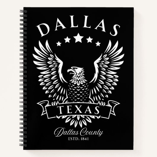Dallas Texas  Eagle Notitieboek (Voorkant)