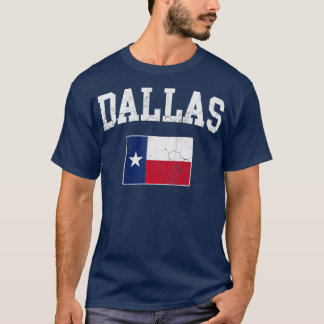 Dallas Texas Flag  Fade T-shirt