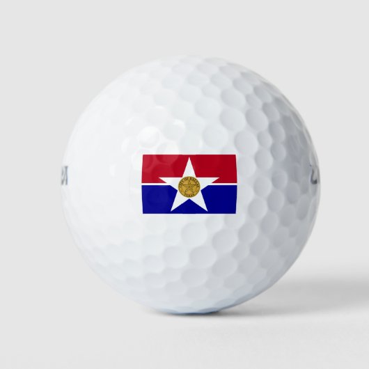 Dallas Texas Flag Golfballen (Voorkant)
