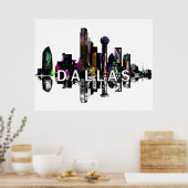 Dallas, Texas, graffiti Poster (Keuken)