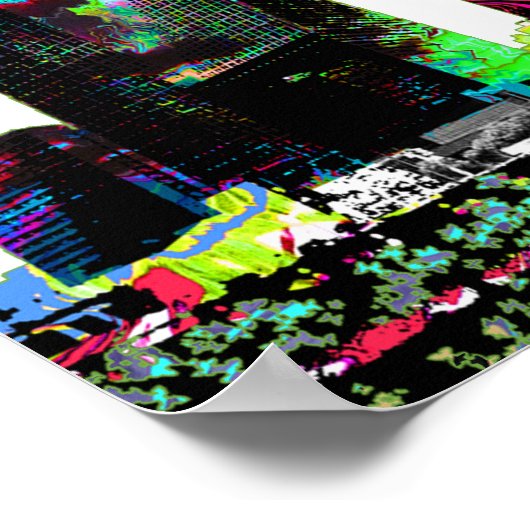 Dallas, Texas, graffiti Poster (Hoek)