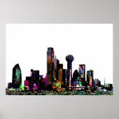 Dallas, Texas, graffiti Poster (Voorkant)