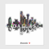 Dallas, Texas, graffiti Sticker (Vel)