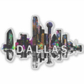 Dallas, Texas, graffiti Sticker (Voorkant)
