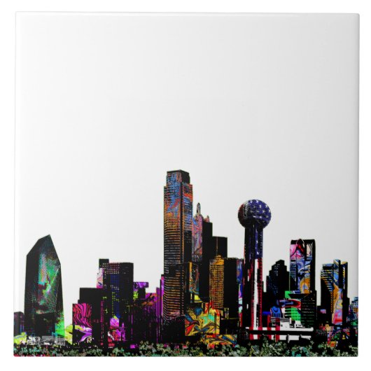 Dallas, Texas, graffiti Tegeltje (Voorkant)