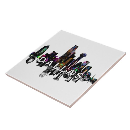 Dallas, Texas, graffiti Tegeltje (Zijkant)