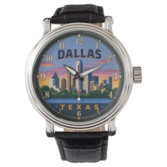 Dallas Texas  Horloge (Voorkant)