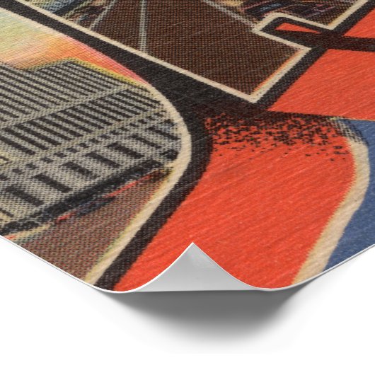 Dallas, Texas - Howdy from - Large Letter Scenes Poster (Hoek)