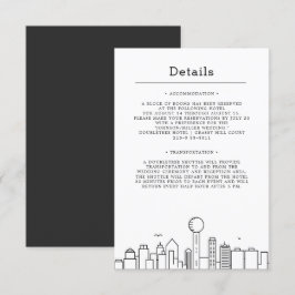 Dallas, Texas Huwelijk | Gastdetails Kaart