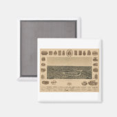 Dallas Texas in 1892 Magneet (Voorkant / Achterkant)