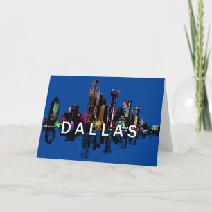 Dallas, Texas in graffiti Kaart