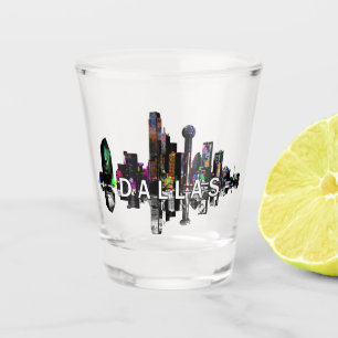 Dallas, Texas in graffiti Shot Glass Shot Glas