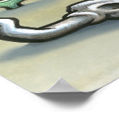 Dallas TEXAS-kaart Poster (Hoek)