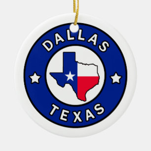 Dallas Texas Keramisch Ornament