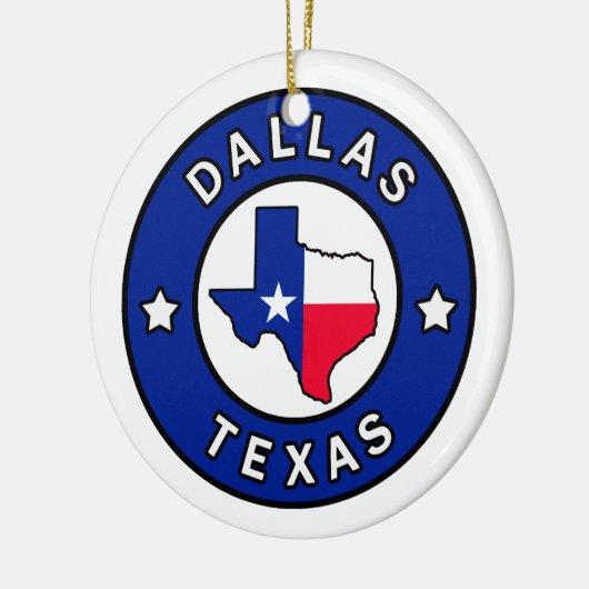 Dallas Texas Keramisch Ornament (Links)