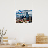 Dallas, Texas Kerstgroeten Poster (Keuken)