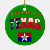 Dallas Texas kerstversiering Keramisch Ornament (Voorkant)