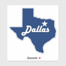 Dallas, Texas Lone Star State City Map