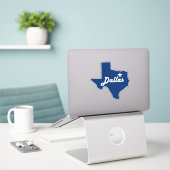 Dallas, Texas Lone Star State City Map Sticker (Laptop op bureau)